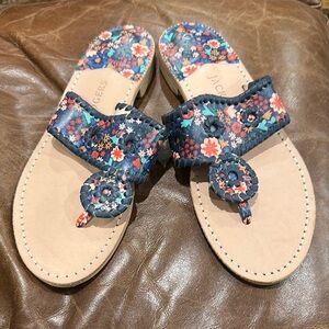 Jack Rogers Floral Sandals size 9.5
